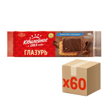 Печенье Юбилейное витаминизированное молочное с глазурью, 116г x 60 шт