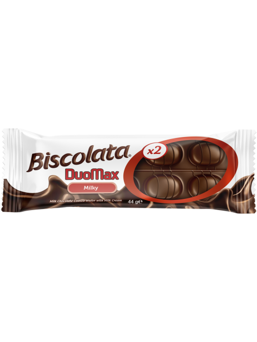Вафли Biscolata Duomax Milky, 44г x 12 шт