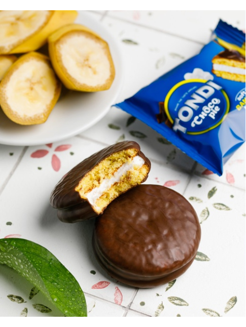 Печенье Tondi choco Pie с маршмеллоу, 180г