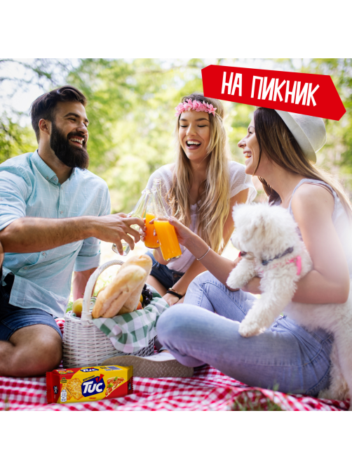 Печенье крекеры Tuc со вкусом пиццы, 100г
