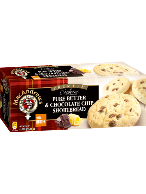 Печенье Macandrews сливочное Chocolate Chip Shortbread, 130г