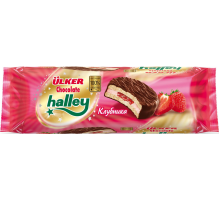 Печенье-сэндвич Ulker Halley клубника и маршмеллоу, 210г