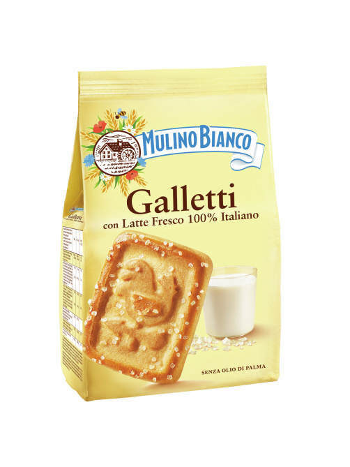 Печенье Mulino Bianco Галлетти с сахарными кристаллами, 350г