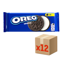 Печенье сэндвич Oreo Original с какао и начинкой с ванильным вкусом, 38г x 12 шт