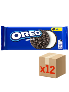 Печенье сэндвич Oreo Original с какао и начинкой с ванильным вкусом, 38г x 12 шт