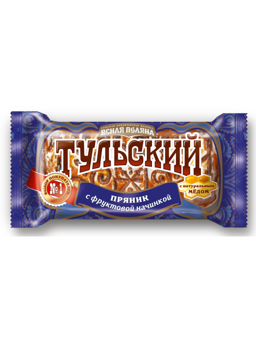 Тульский пряник Ясная Поляна с фруктовой начинкой, 130г