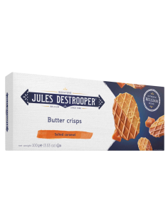 Печенье Jules Destrooper Butter Crisps соленая карамель, 100г