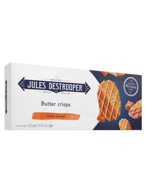Печенье Jules Destrooper Butter Crisps соленая карамель, 100г