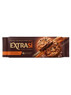 Печенье-гранола Extrasi шоколад с карамелью, 150г