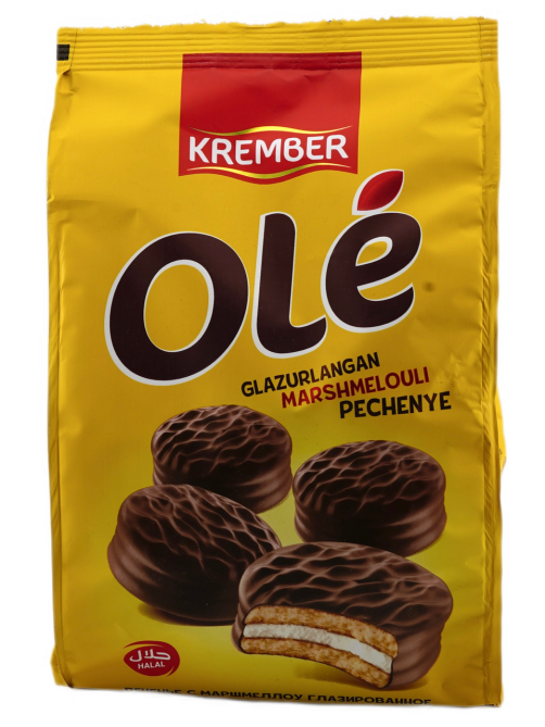 Печенье затяжное Krember Ole глазированное с маршмеллоу, 182г