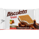 Вафля Biscolata Veni Trio Hazelnut с молочно-ореховой начинкой и фундуком, 20г х 24 шт