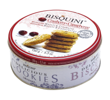 Печенье Bisquini с мюсли и клюквой, 150г