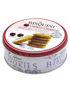 Печенье Bisquini с мюсли и клюквой, 150г