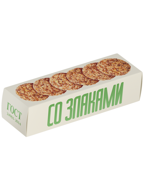 Печенье овсяное Полет Классическое со злаками, 250г