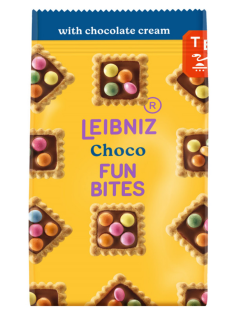 Печенье Leibniz с шоколадным кремом и драже, 100г