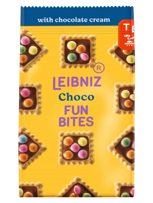 Печенье Leibniz с шоколадным кремом и драже, 100г