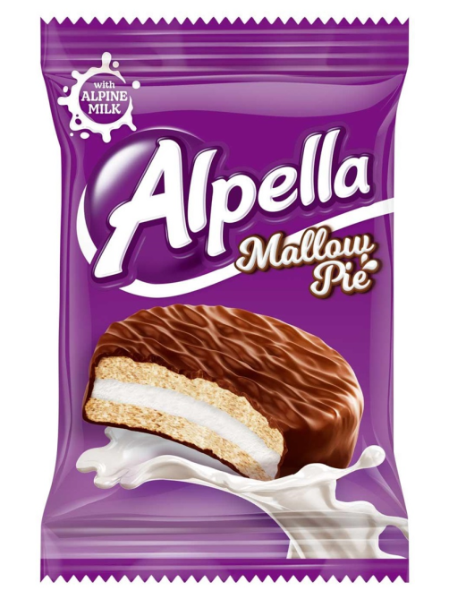 Сэндвич-печенье Alpella с маршмеллоу, 28г