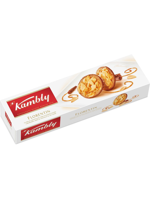 Печенье Kambly Florentin с миндалем, карамелью и шоколадом, 100г