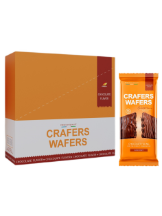 Плитка вафельная Crafers Wafers с шоколадной начинкой, 50г x 15 шт