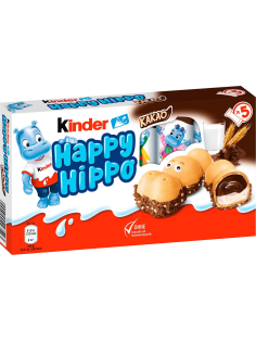 Вафли Kinder Happy Hippo с какао, 103.5г