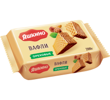 Вафли Яшкино ореховые, 200г