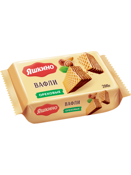 Вафли Яшкино ореховые, 200г
