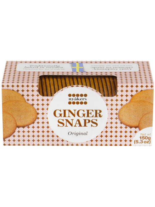 Печенье имбирное Nyakers Ginger Snaps Original, 150г