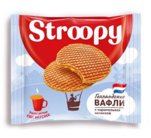 Вафли голландские Stroopy с карамельной начинкой, 30г