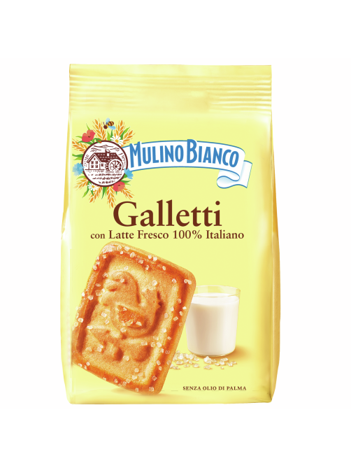 Печенье Mulino Bianco Галлетти с сахарными кристаллами, 350г