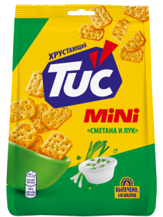 Печенье крекеры Tuc Mini со вкусом сметаны и лука, 110г