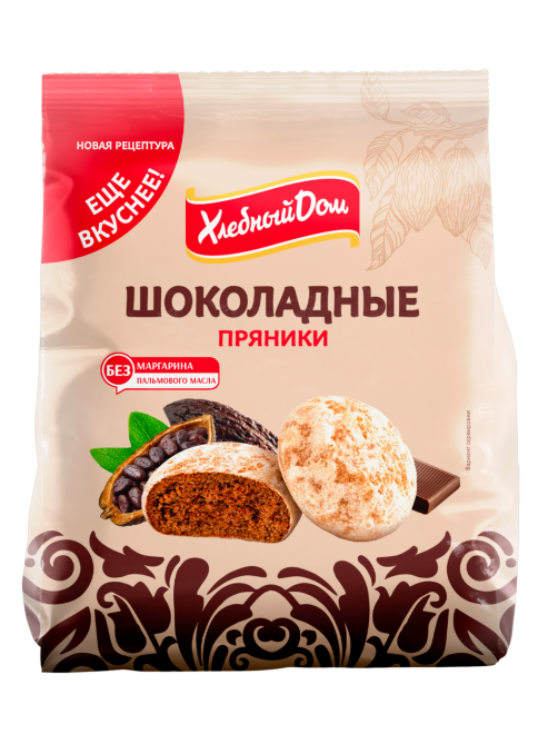 Пряники Хлебный дом шоколадные, 300г