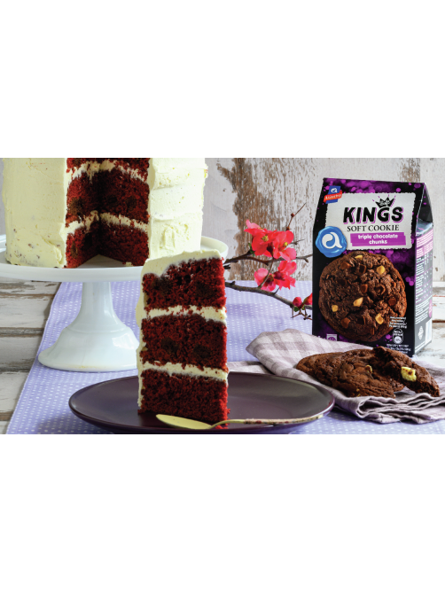 Печенье Allatini Kings Soft Cookie с кусочками шоколада, 160г