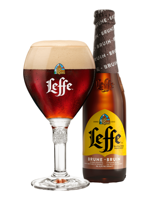 Пиво Leffe Brune Эль темное, 0.33л