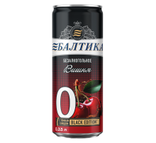 Пивной напиток Балтика №0 с вишней безалкогольный, 0.33л