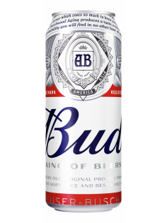 Пиво Bud светлое, 0.45л
