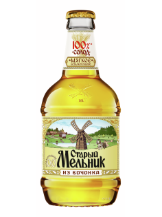 Пиво Старый Мельник из Бочонка Мягкое, 0.45л