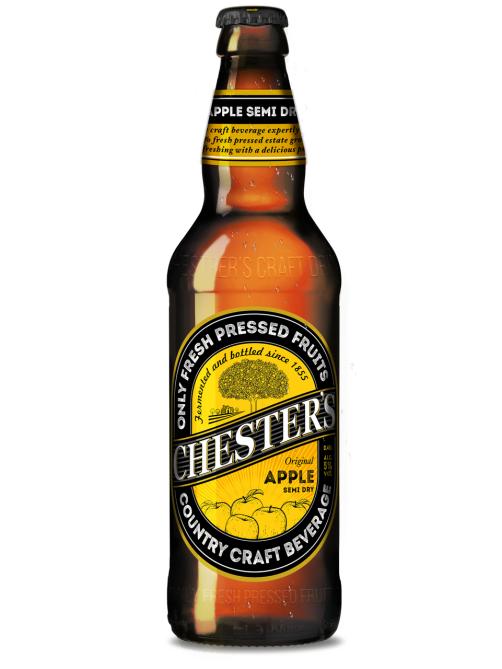 Пивной напиток Chester's Яблочный полусухой, 0.45л