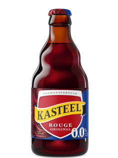 Пивной напиток Kasteel Rouge вишневый безалкогольный, 0.33л