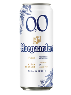 Пивной напиток Hoegaarden пшеничный безалкогольный, 0.45л