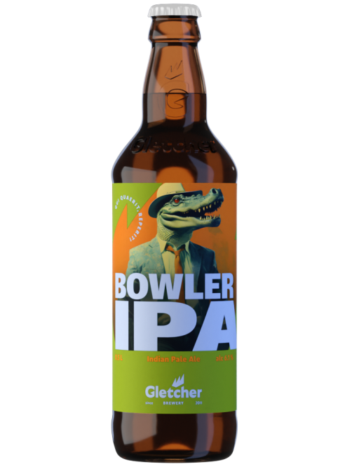 Пиво Gletcher Bowler IPA Эль светлое, 0.5л