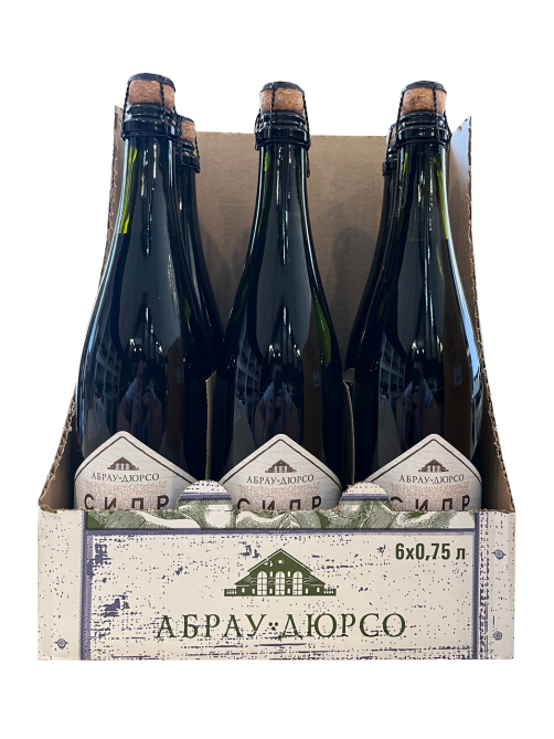 Сидр Абрау Дюрсо яблочный сухой, 0.75л