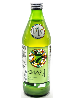 Сидр яблочный Дальняя дача №1 сухой, 0.5л