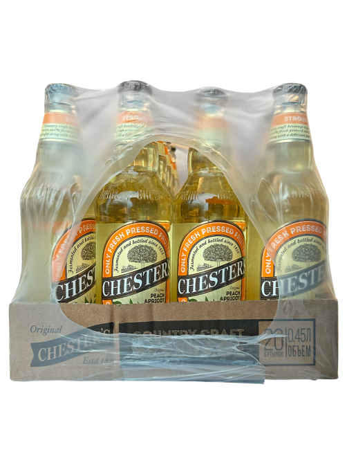 Пивной напиток Chester's с персиком и абрикосом, 0.45л