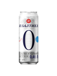 Пиво Балтика №0 безалкогольное, 0.45л