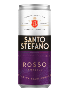 Сидр Santo Stefano Rosso газированный красный полусладкий, 0.25л