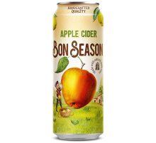 Сидр Bon Season Яблочный сладкий, 0.43л