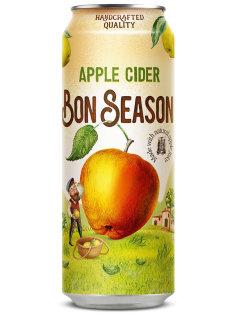 Сидр Bon Season Яблочный сладкий, 0.43л