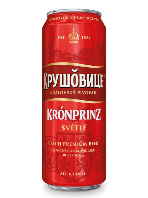 Пиво Крушовице светлое, 0.43л
