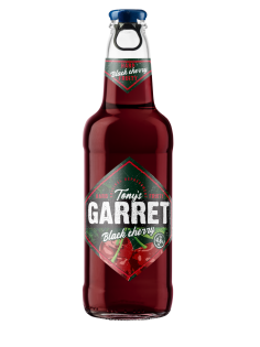 Пивной напиток Tony's Garret Hard черная вишня, 0.4л