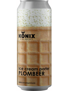 Пивной напиток Konix Brewery Ice Cream Porter Plombeer, 0.45л